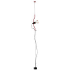 Pendant Lamp | Height-Adjustable Cable Slide & Dimmable | Nickel-Plated Tube Shade