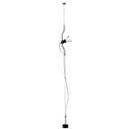 Pendant Lamp | Height-Adjustable Cable Slide & Dimmable | Nickel-Plated Tube Shade