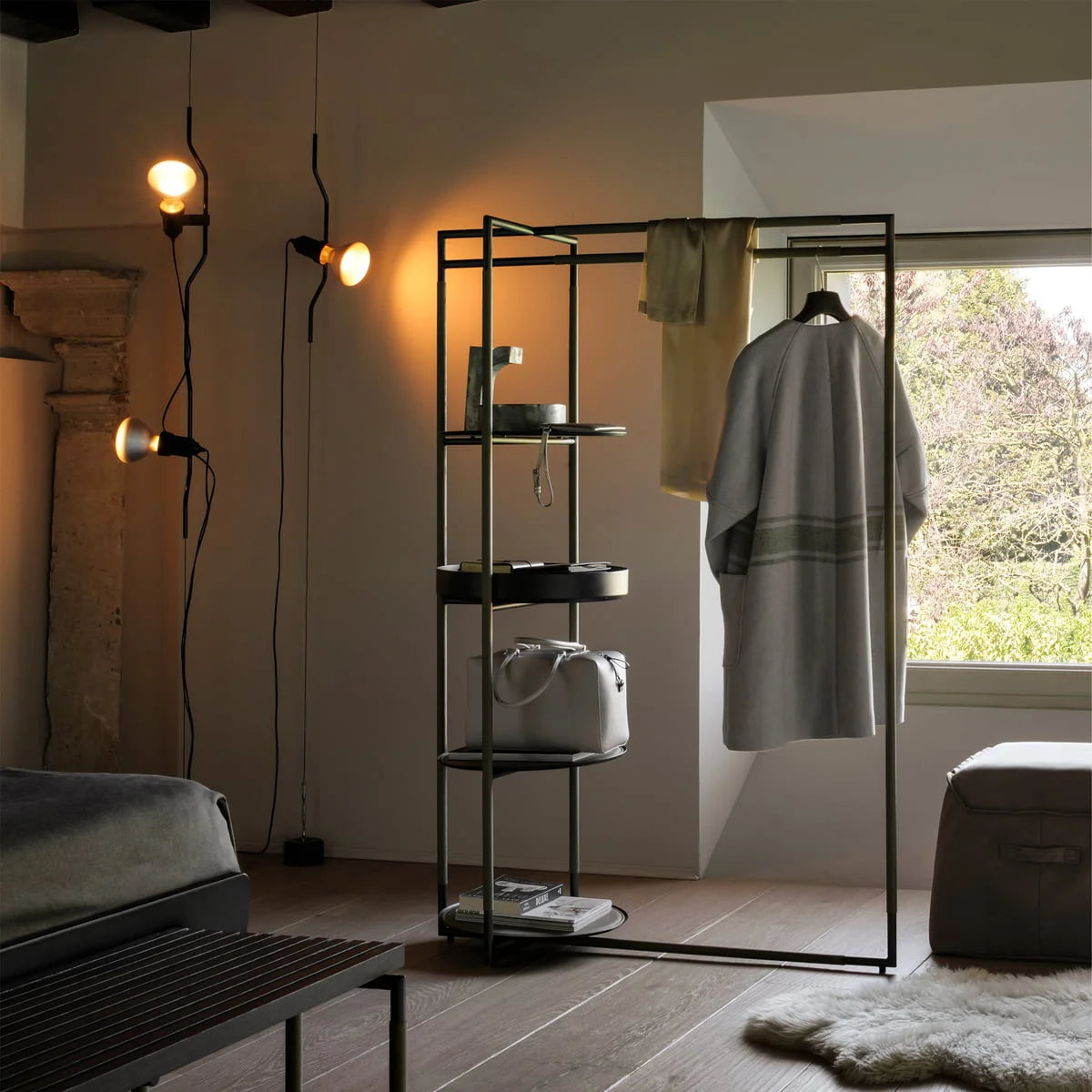 Pendant Lamp | Height-Adjustable Cable Slide & Dimmable | Nickel-Plated Tube Shade