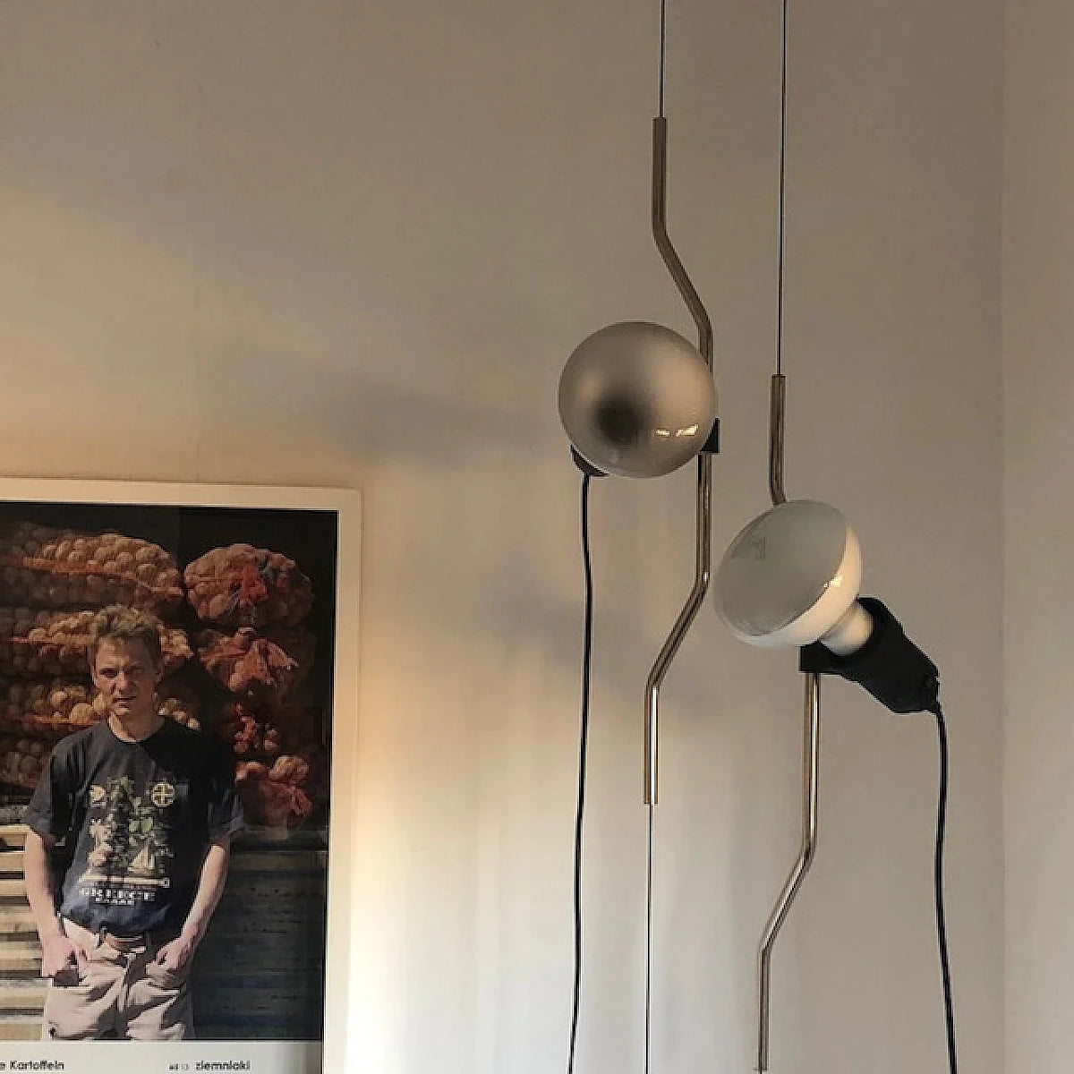 Pendant Lamp | Height-Adjustable Cable Slide & Dimmable | Nickel-Plated Tube Shade