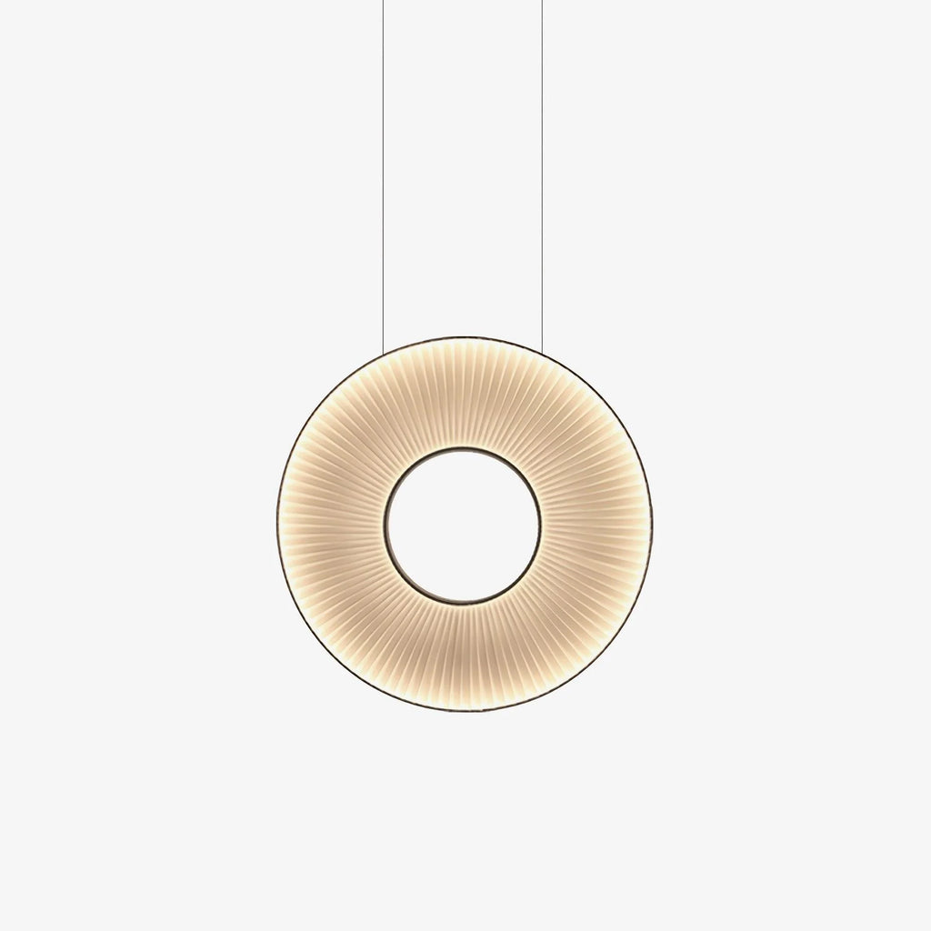 Pendant Lamp | Integrated LED & Fabric Shade | Damp-Rated