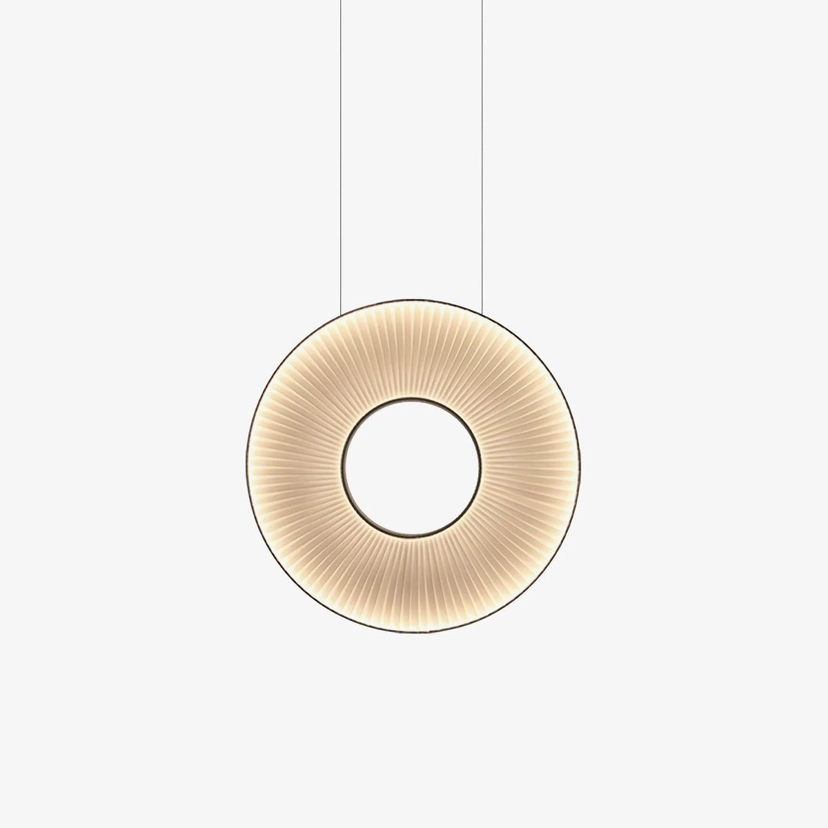Pendant Lamp | Integrated LED & Fabric Shade | Damp-Rated