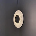 Pendant Lamp | Integrated LED & Fabric Shade | Damp-Rated