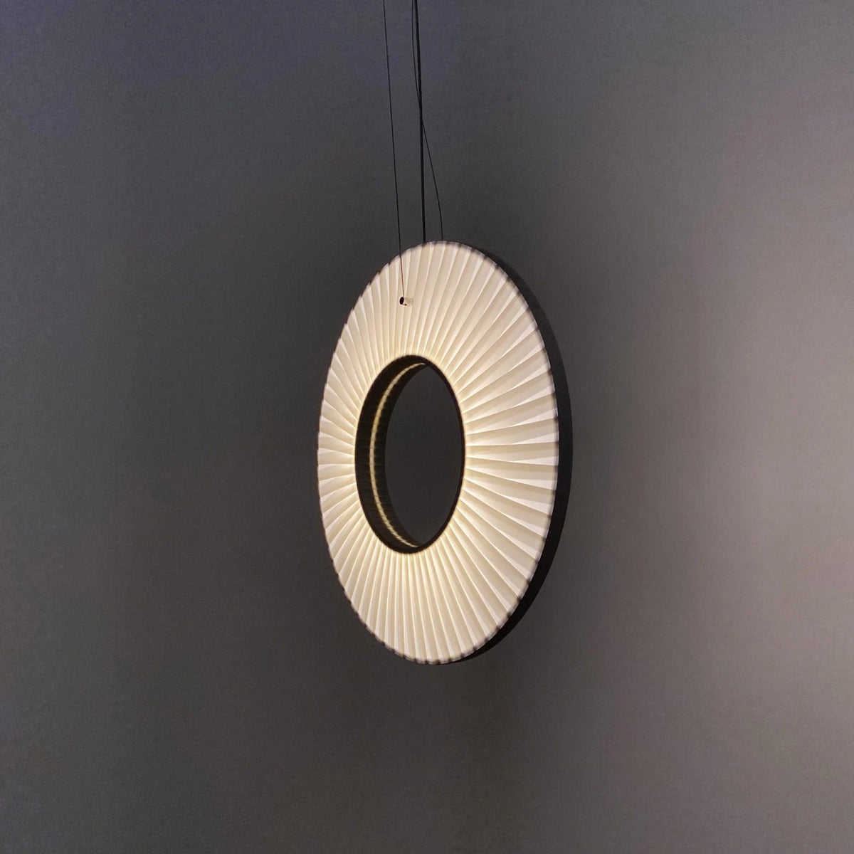 Pendant Lamp | Integrated LED & Fabric Shade | Damp-Rated