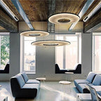 Pendant Lamp | Integrated LED & Fabric Shade | Damp-Rated