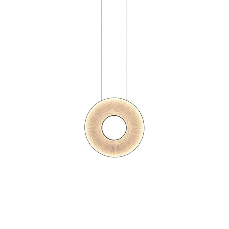 Pendant Lamp | Integrated LED & Fabric Shade | Damp-Rated