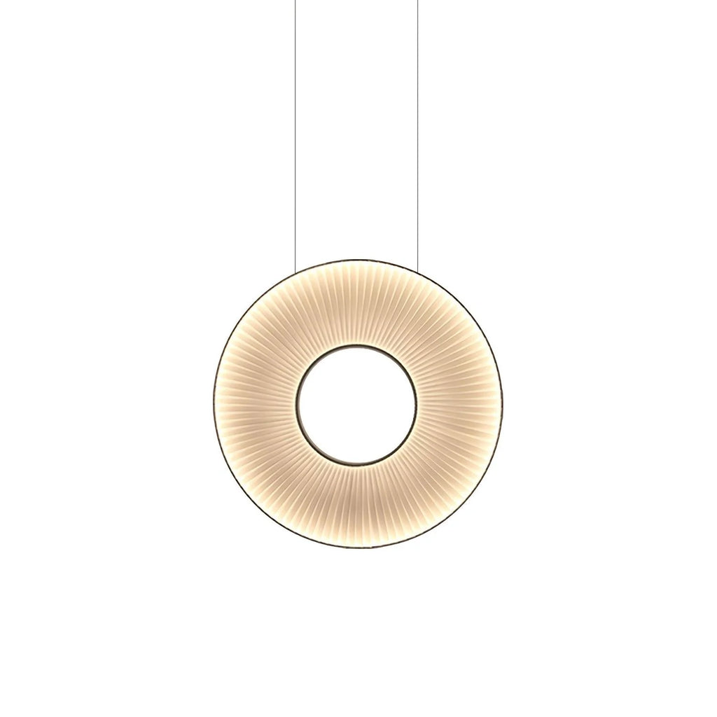 Pendant Lamp | Integrated LED & Fabric Shade | Damp-Rated