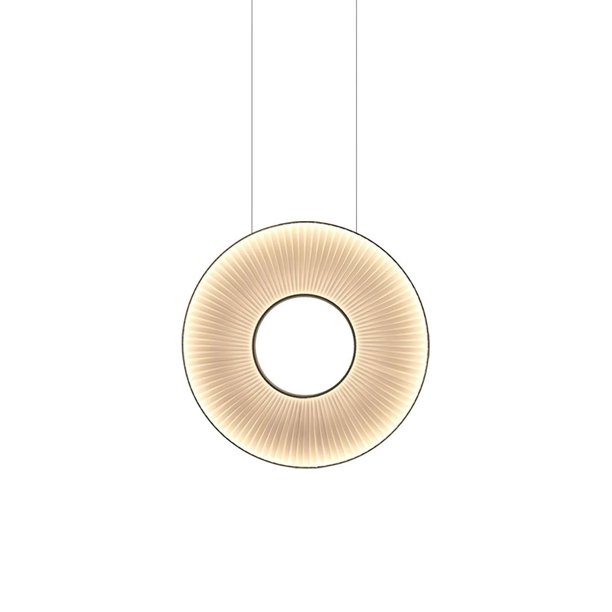 Pendant Lamp | Integrated LED & Fabric Shade | Damp-Rated