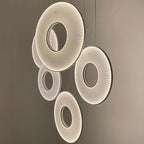 Pendant Lamp | Integrated LED & Fabric Shade | Damp-Rated