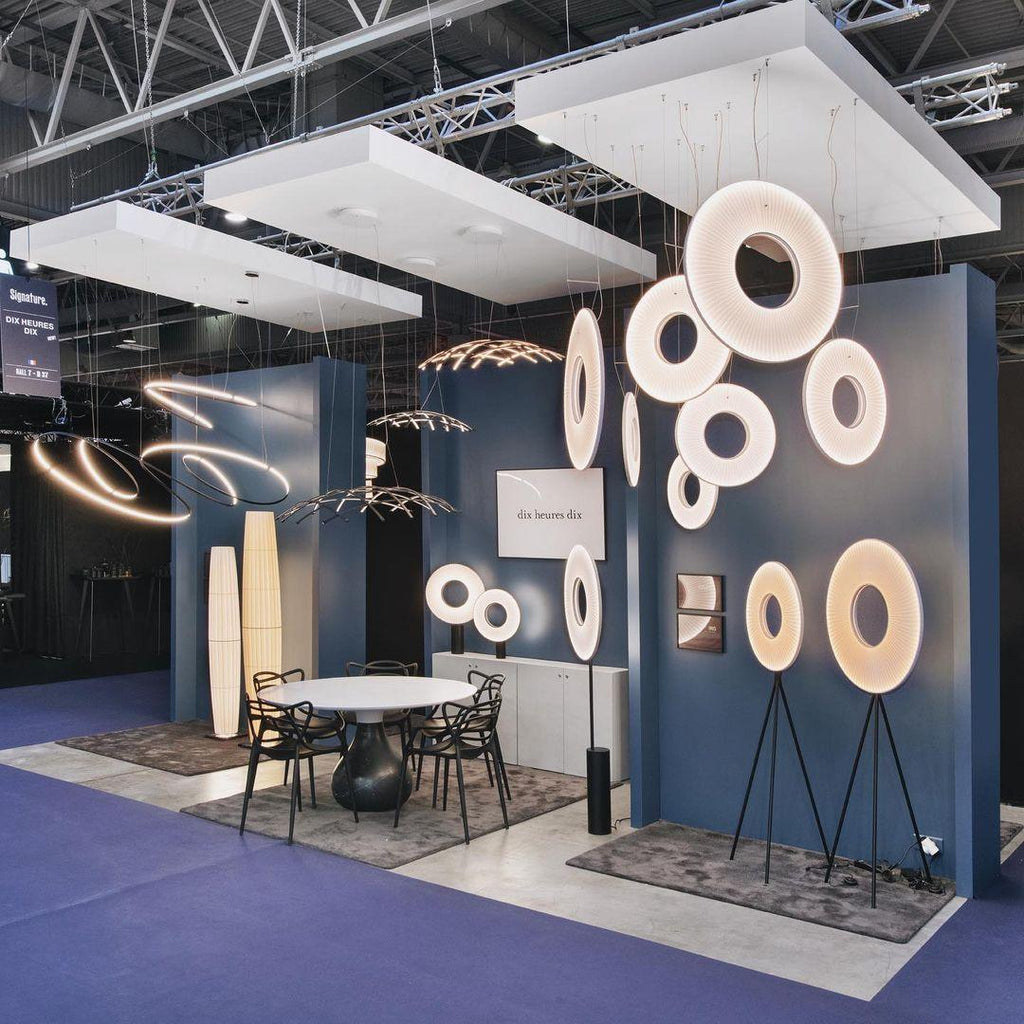 Pendant Lamp | Integrated LED & Fabric Shade | Damp-Rated