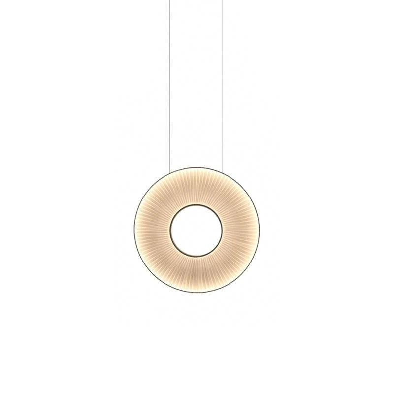 Pendant Lamp | Integrated LED & Fabric Shade | Damp-Rated