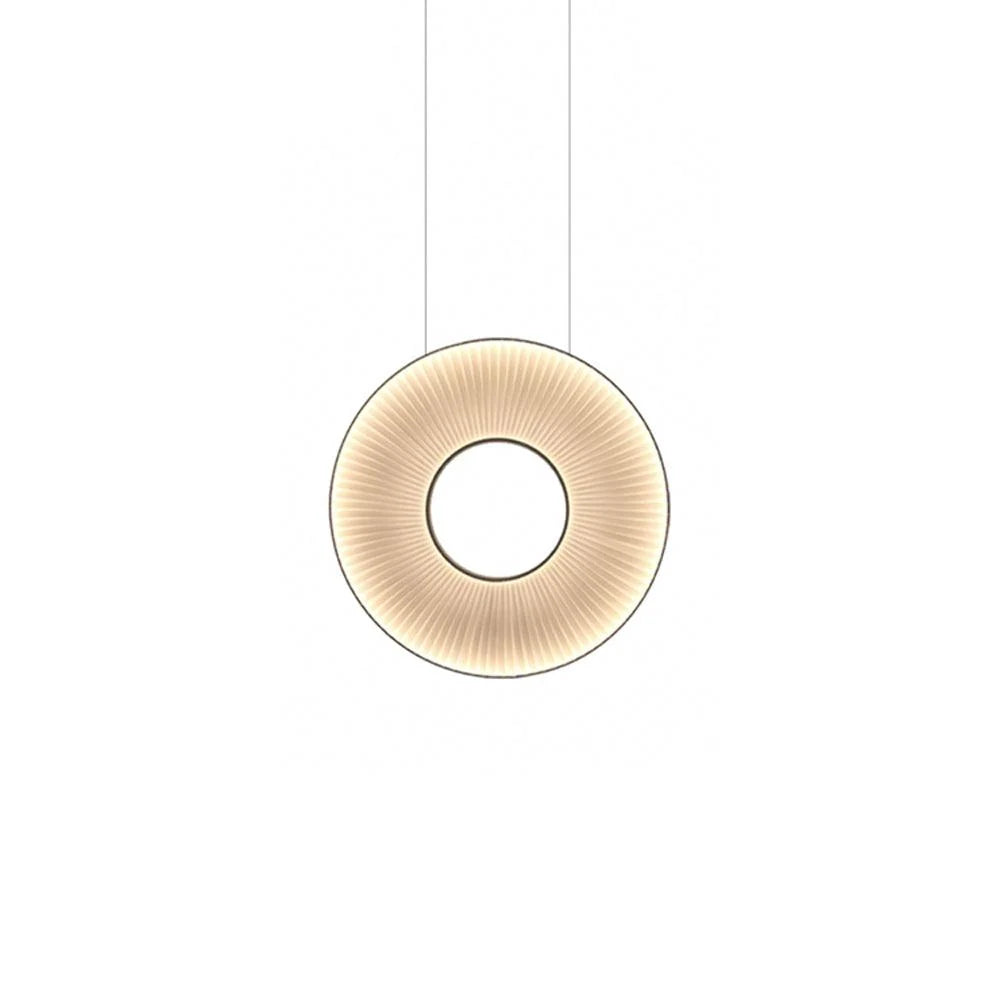 Pendant Lamp | Integrated LED & Fabric Shade | Damp-Rated