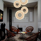 Pendant Lamp | Integrated LED & Fabric Shade | Damp-Rated
