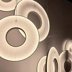 Pendant Lamp | Integrated LED & Fabric Shade | Damp-Rated