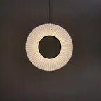 Pendant Lamp | Integrated LED & Fabric Shade | Damp-Rated