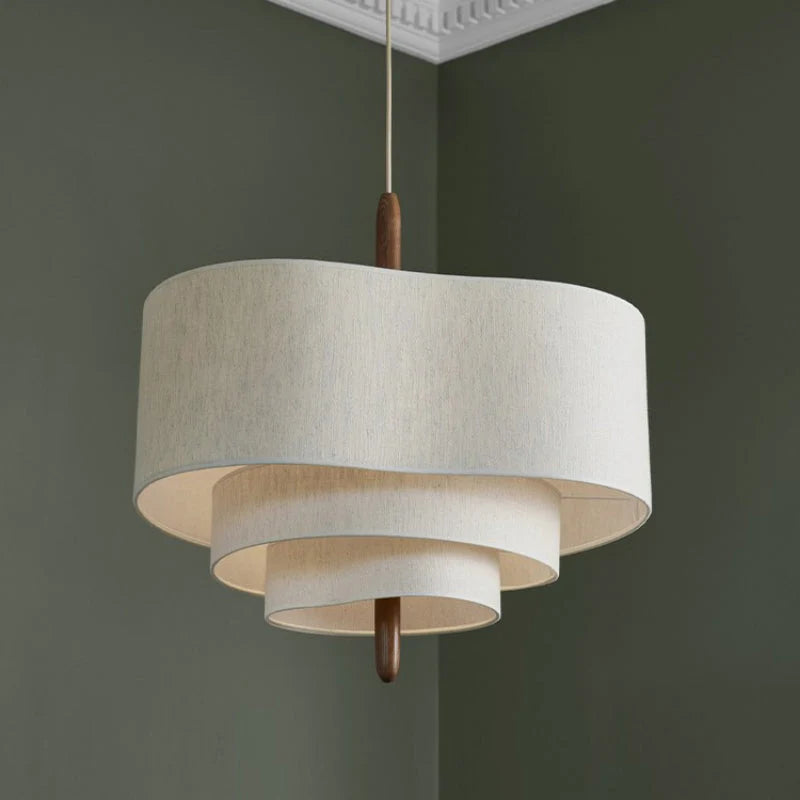 Pendant Lamp | Japandi Fabric Shade & Soft Ambient Light