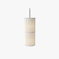 Pendant Lamp | Japanese-Inspired Fabric Shade & Metal Frame | Bulb Included