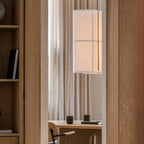 Pendant Lamp | Japanese-Inspired Fabric Shade & Metal Frame | Bulb Included