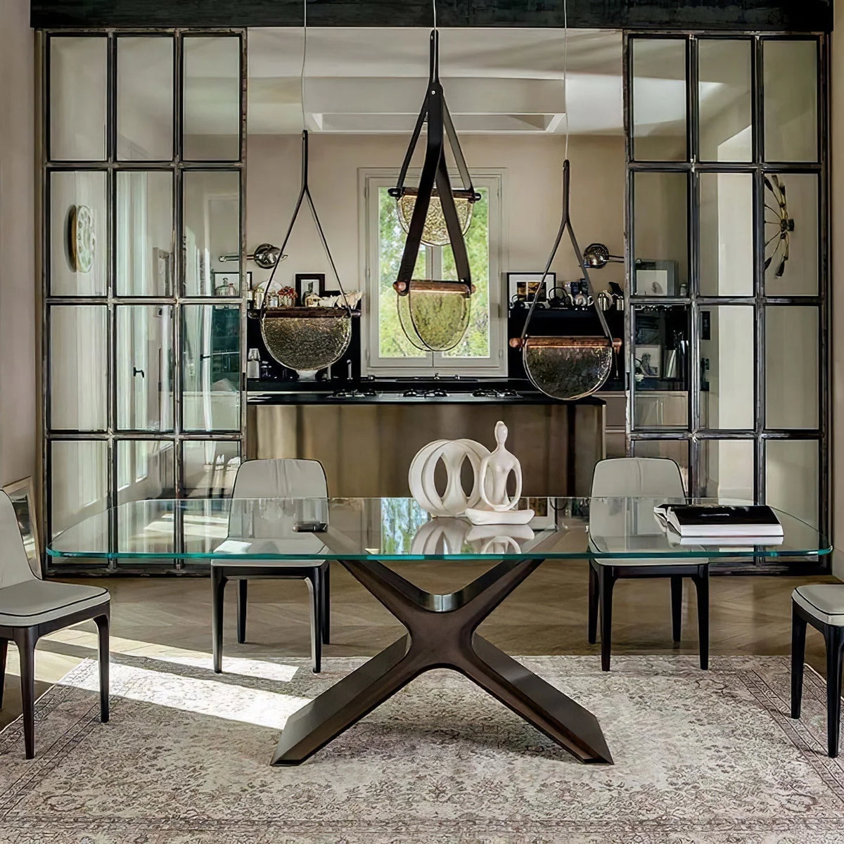 Pendant Lamp | Leather & Wood Body & Integrated LED