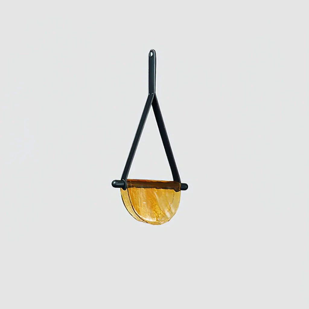 Pendant Lamp | Leather & Wood Body & Integrated LED