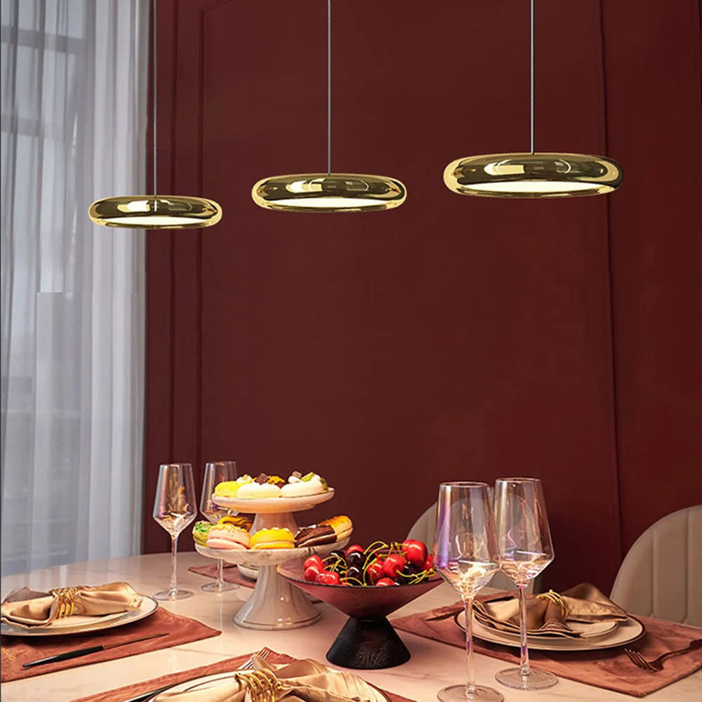 Pendant Lamp | Metal & Acrylic Multi-Head LED Built-In