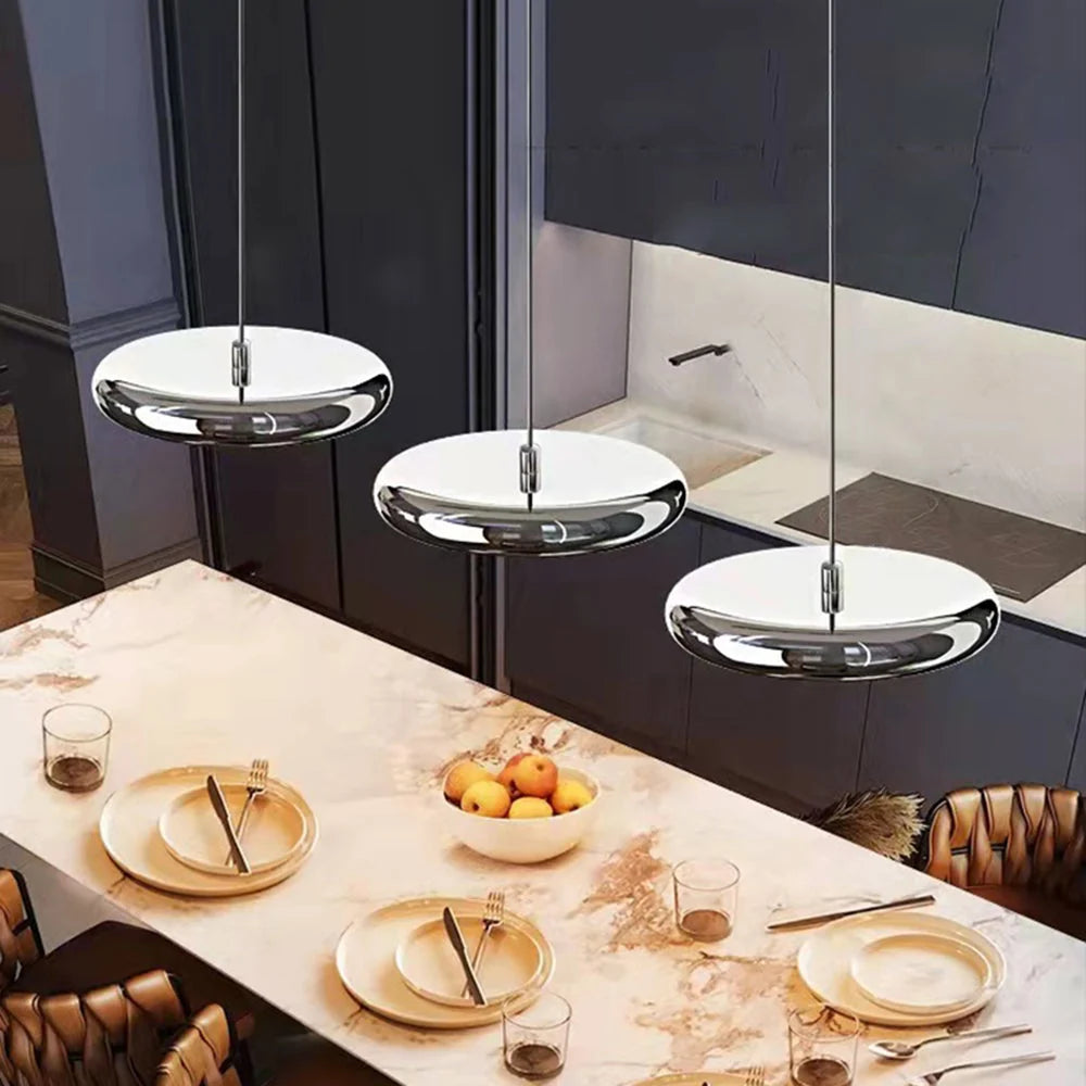Pendant Lamp | Metal & Acrylic Multi-Head LED Built-In