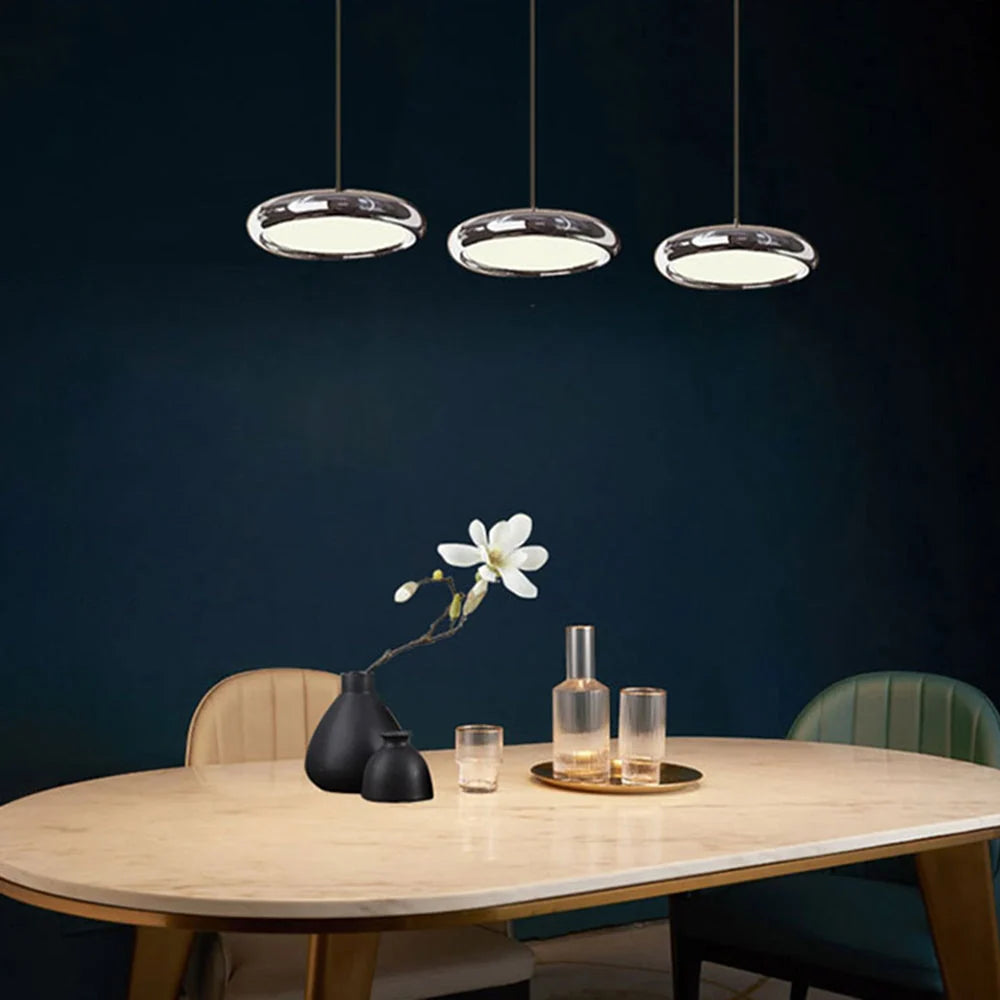 Pendant Lamp | Metal & Acrylic Multi-Head LED Built-In