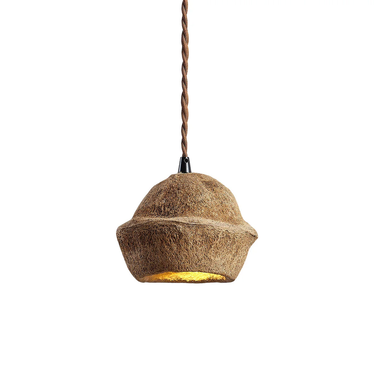 Pendant Lamp | Monkey Bowl Tree-Bark & G9 Socket | 170 cm Cable