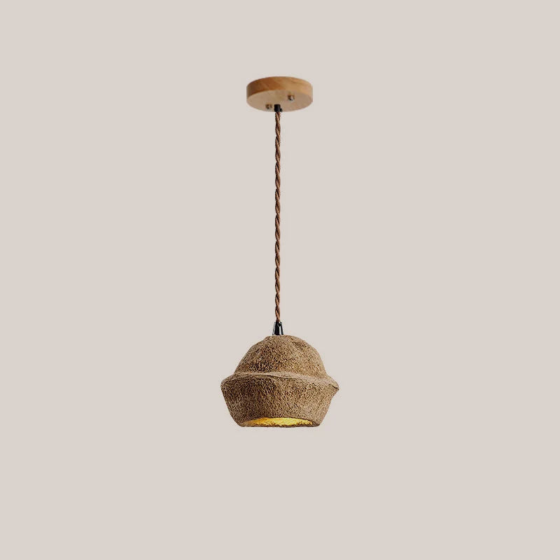 Pendant Lamp | Monkey Bowl Tree-Bark & G9 Socket | 170 cm Cable