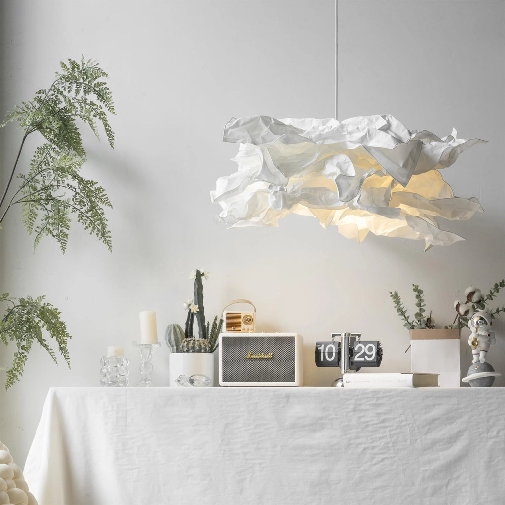 Pendant Lamp | Origami Paper Shade & Metal Frame | 3 Sizes