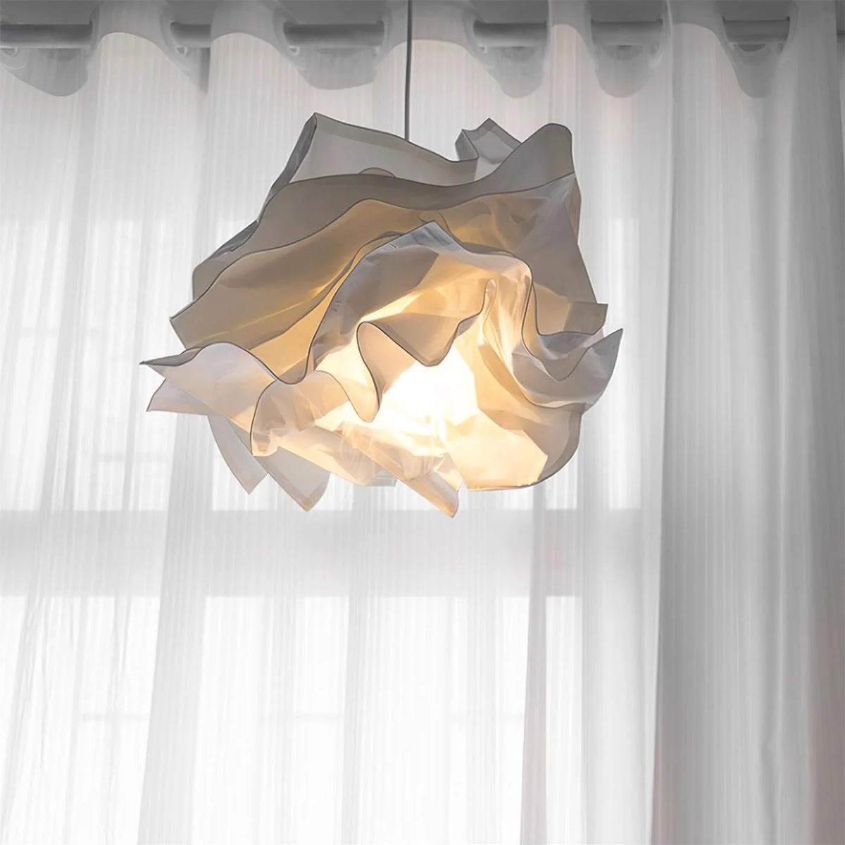 Pendant Lamp | Origami Paper Shade & Metal Frame | 3 Sizes