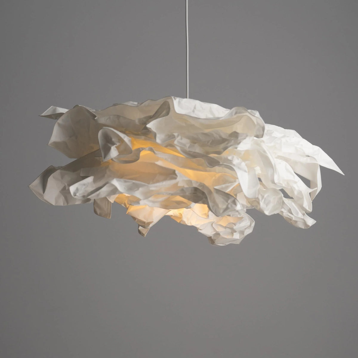 Pendant Lamp | Origami Paper Shade & Metal Frame | 3 Sizes