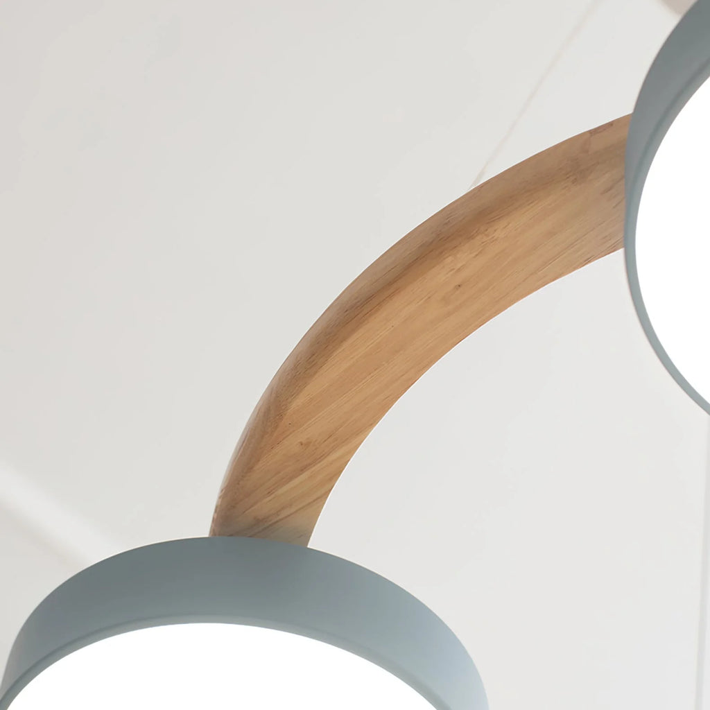 Pendant Lamp | Sculptural Bird Design & Metal & Wood | Adjustable Cord