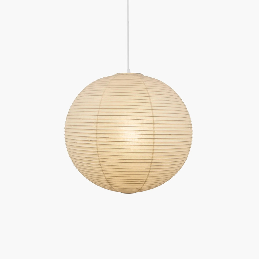 Pendant Lamp | Washi Paper Shade & Metal Fixture | Adjustable Cord