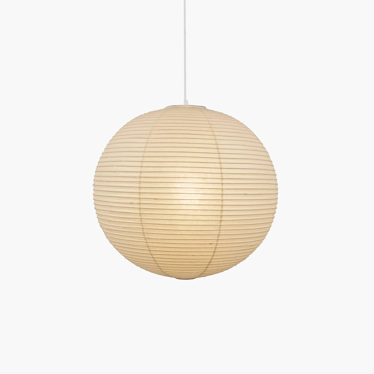 Pendant Lamp | Washi Paper Shade & Metal Fixture | Adjustable Cord