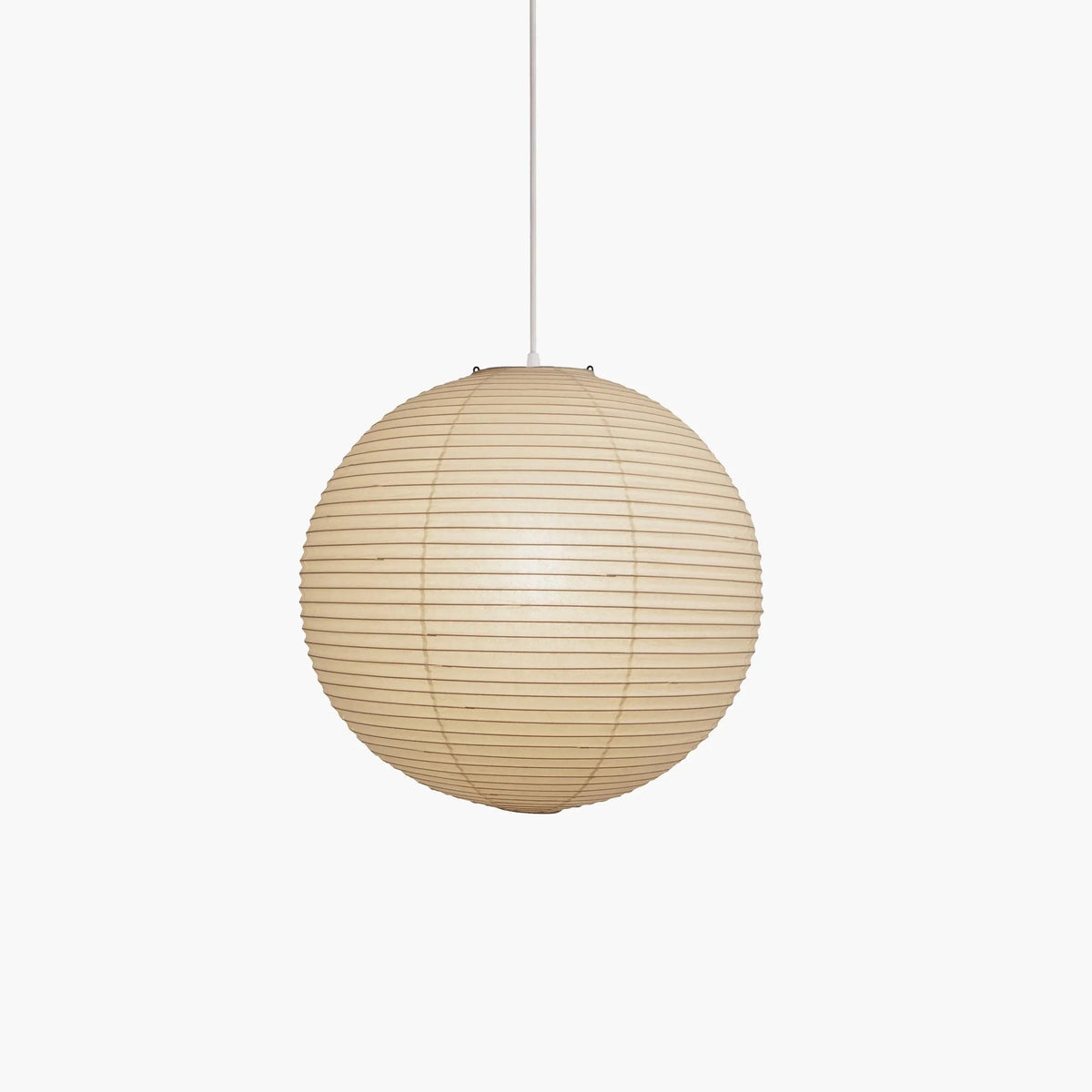 Pendant Lamp | Washi Paper Shade & Metal Fixture | Adjustable Cord