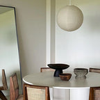 Pendant Lamp | Washi Paper Shade & Metal Fixture | Adjustable Cord