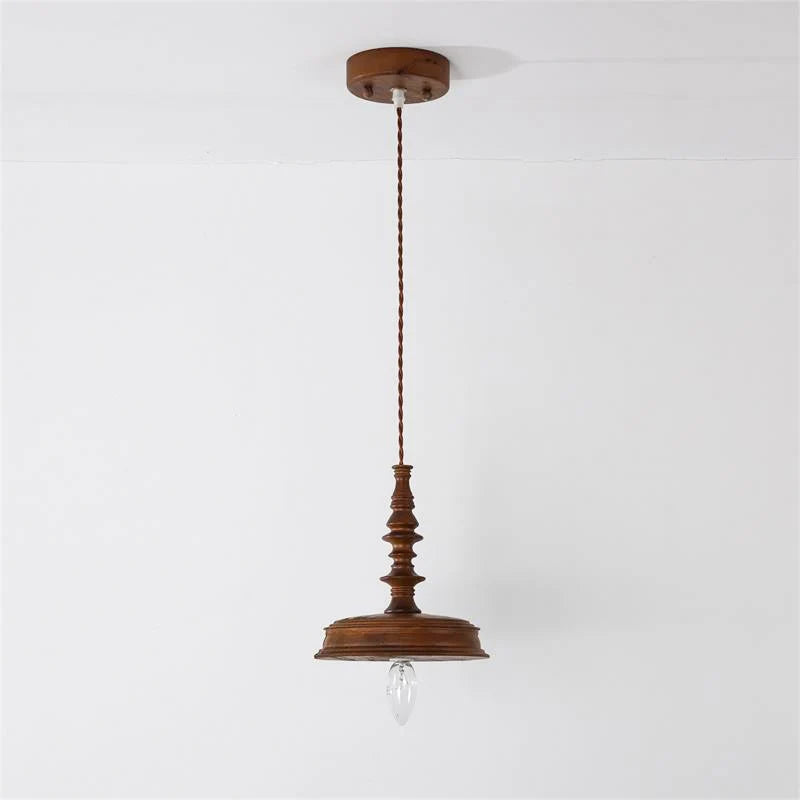 Pendant Lamp | Wood Body & E26/E27 Bulb Holder | 150 cm Cable