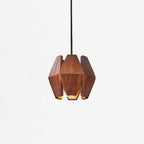 Pendant Lamp | Wood Shade & Metal | Dimmer-Compatible