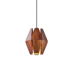 Pendant Lamp | Wood Shade & Metal | Dimmer-Compatible