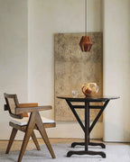 Pendant Lamp | Wood Shade & Metal | Dimmer-Compatible