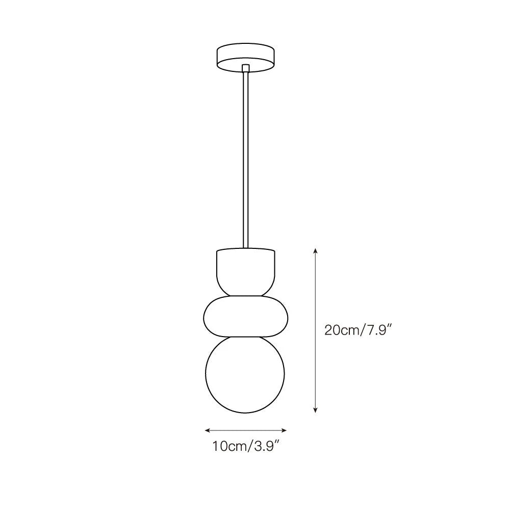 Pendant Light | Alabaster Shade & Brass Body | 3 Sizes