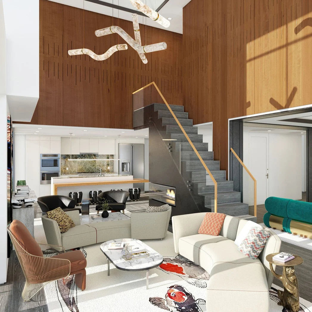 Pendant Light | Alabaster Shade, Brass Body & Integrated LED | 120/150 cm