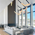 Pendant Light | Alabaster Shade & Brass Body & Integrated LED