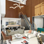 Pendant Light | Alabaster Shade & Brass Body & Integrated LED