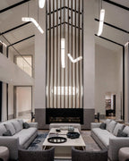 Pendant Light | Alabaster Shade & Brass Body & Integrated LED