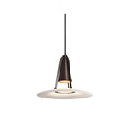 Pendant Light | Alabaster Shade & Metal Frame | 35 cm Diameter