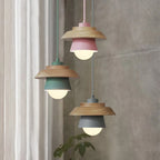 Pendant Light | Aluminum Body & Wood Accent | E26/E27 Socket
