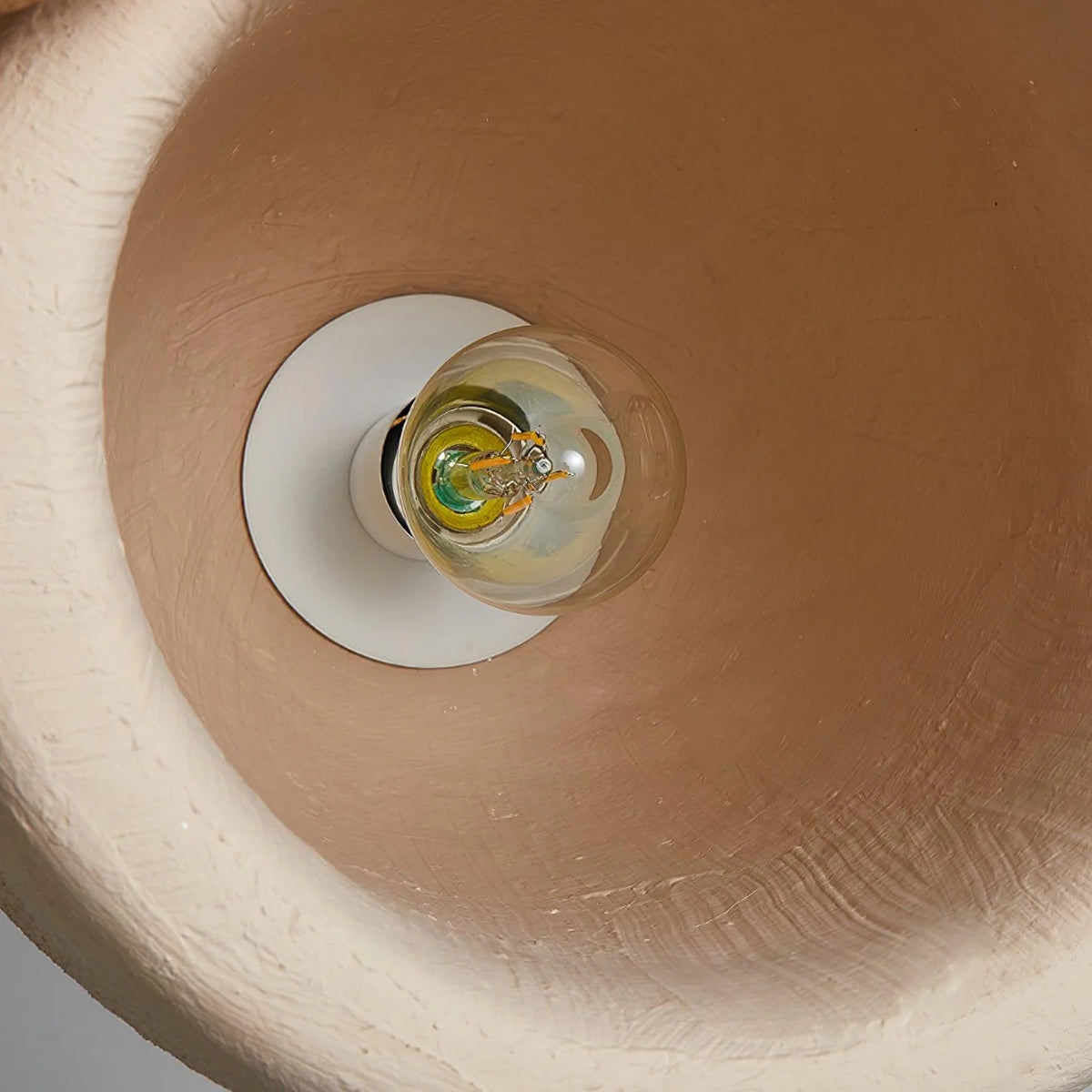 Pendant Light | Beige Shade, Metal Frame & Adjustable Suspension