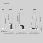 Pendant Light | Black & White Glass Shade & Adjustable Height | Hardwired